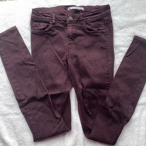 Zara maroon jeans!